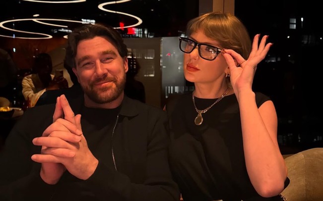 Travis Kelce dan Taylor Swift. (Instagram)